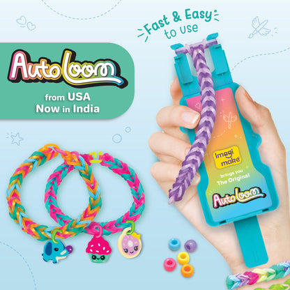 Imagimake Rainbow Loom with Bands, Charms & Beads  825 Bands