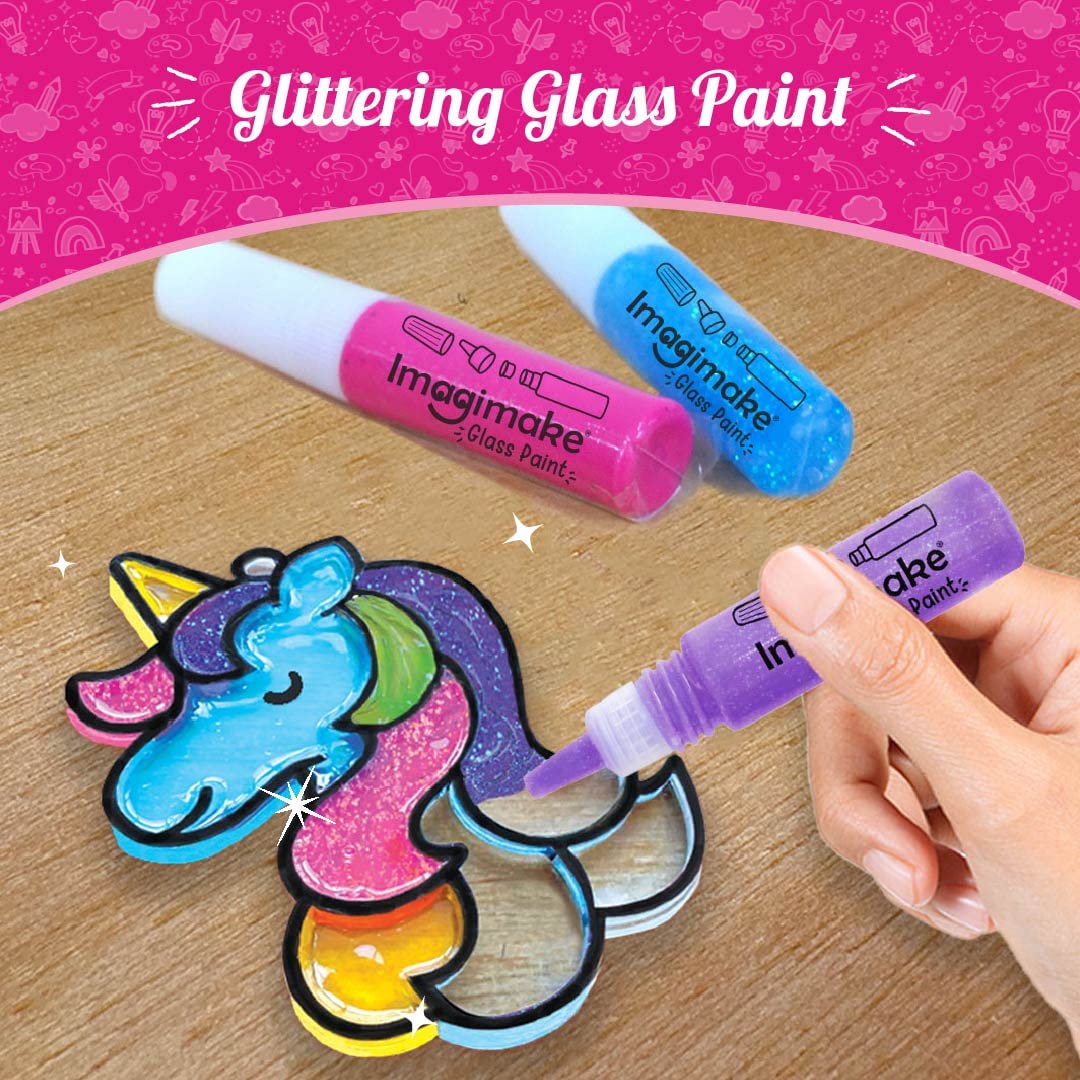 Imagimake DIY Window Art Princess 16-Piece Suncatcher Set