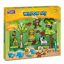 Imagimake DIY Window Art Jungle 16-Piece Suncatcher Set