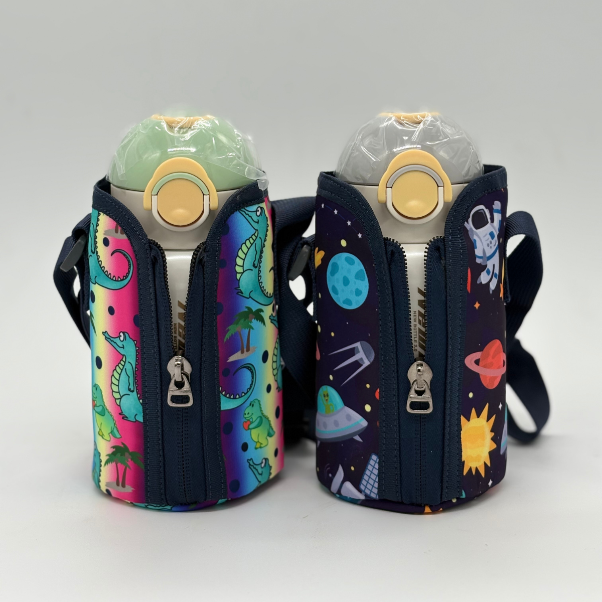 Insulated Steel Sipper with Soft Fabric Bottle Holder 500ml