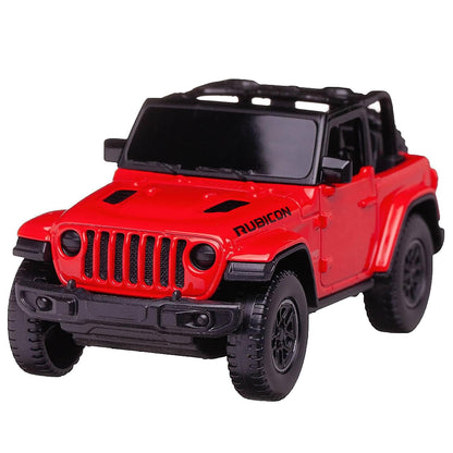 SMALL CLAP Ras Tar 1/43 Jeep Wrangler Rubicon Red Die-Cast Vehicle Car for 3 Years & Above (Red)