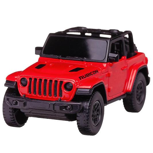 SMALL CLAP Ras Tar 1/43 Jeep Wrangler Rubicon Red Die-Cast Vehicle Car for 3 Years & Above (Red)