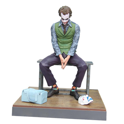 Joker Sitting on Chair Premium Action Figure with Display Base