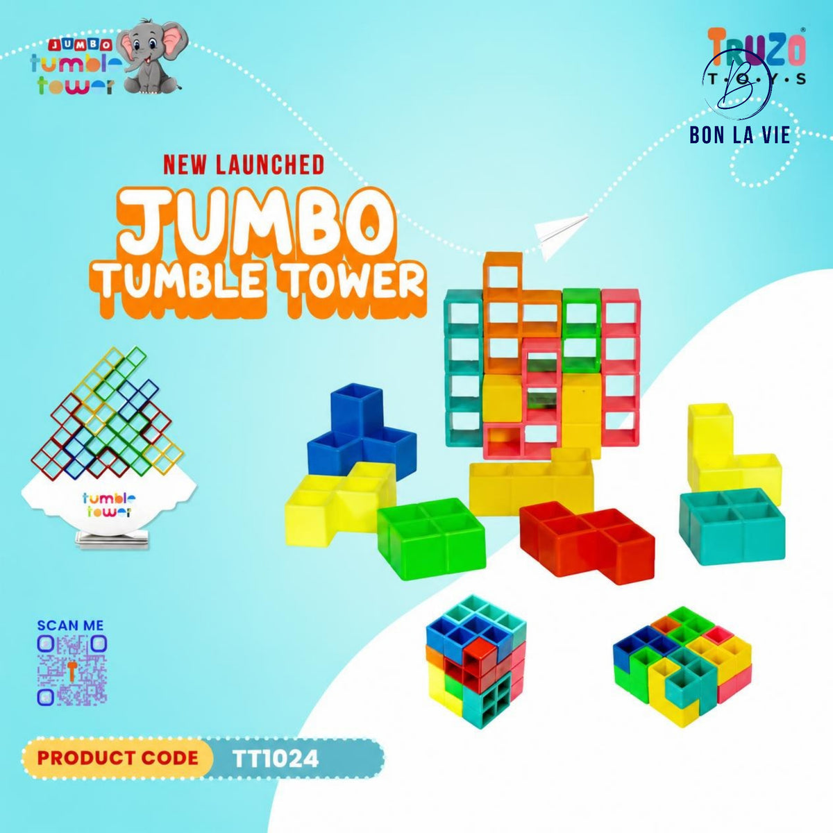 Truzo Tumble Tower Jumbo