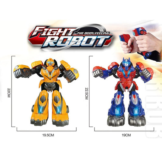 Longxi 2.4G Fighting Robot Toy Remote Control Fighting Robot Battle Robot Toys Motion Sensing Game