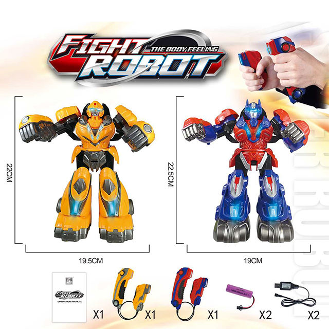 Longxi 2.4G Fighting Robot Toy Remote Control Fighting Robot Battle Robot Toys Motion Sensing Game