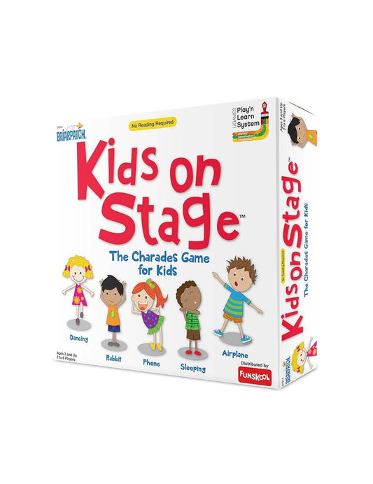 Funskool Games, Kids On Stage, Educational charade game for kids, 2 - 6 players, Ages 3 years and above