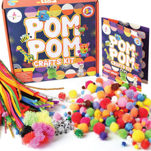 Kalakaram Pom Pom Crafts Kit for Kids with Design Guide