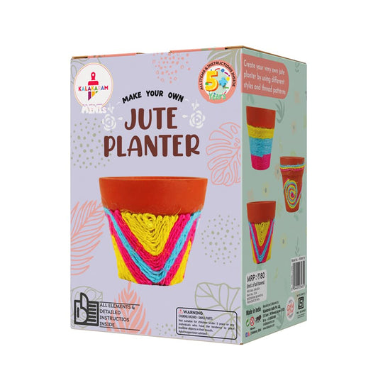 Kalakaram Mini DIY Planter Making Craft Kit | DIY on The go | Perfect for Gifting | Birthday Gifting | Return Gift for Parties | Kids Aged 4,5,6,7