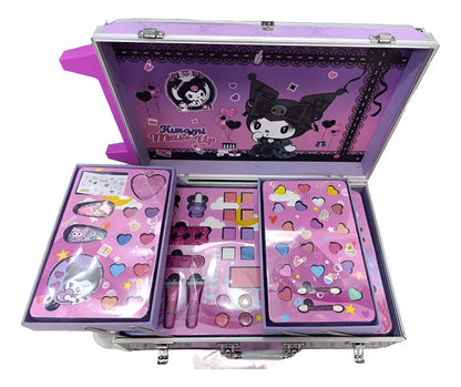Kids Make-Up Trolley Set – Rolling Vanity Case with Complete Cosmetic Kit