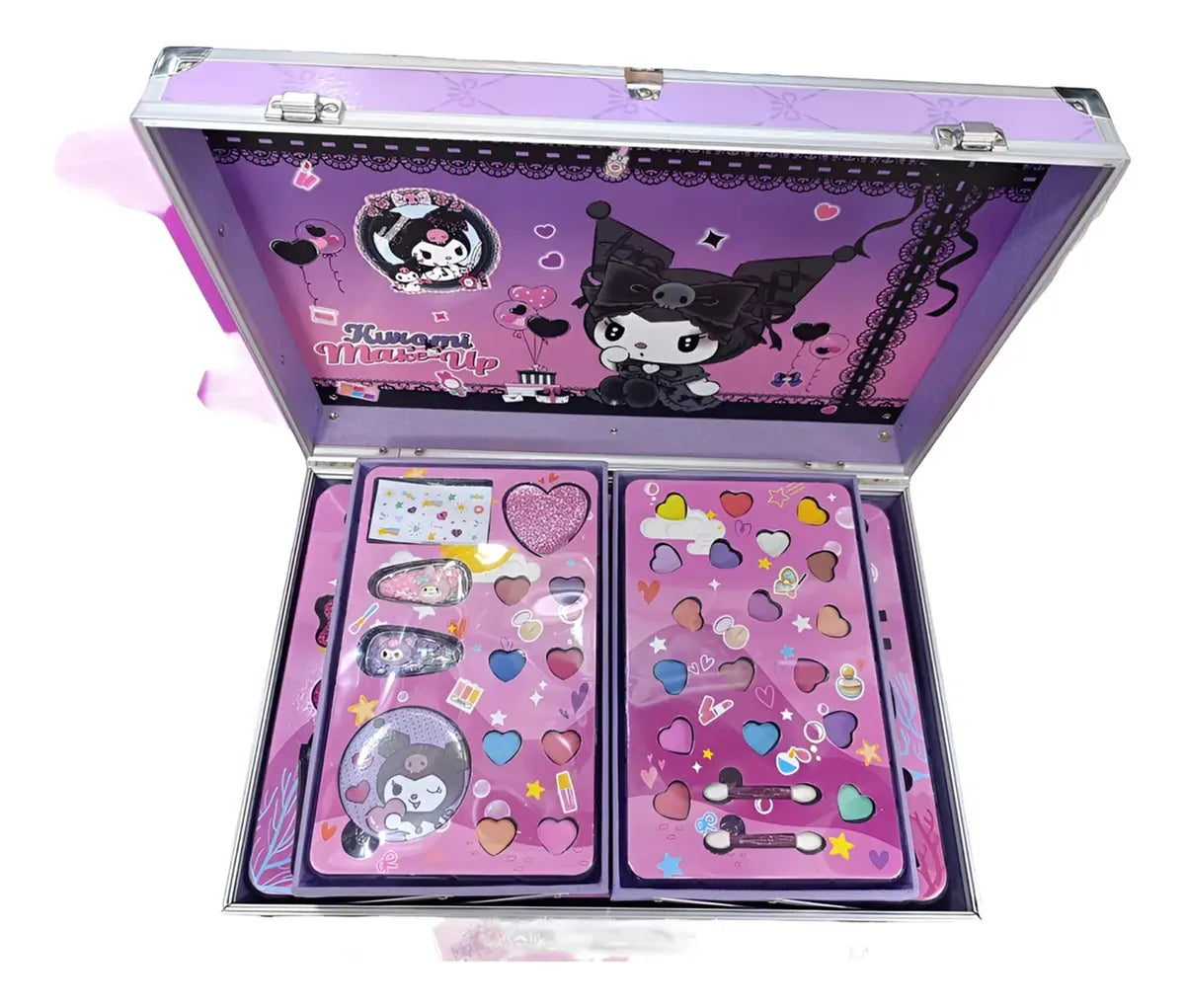 Kids Make-Up Trolley Set – Rolling Vanity Case with Complete Cosmetic Kit