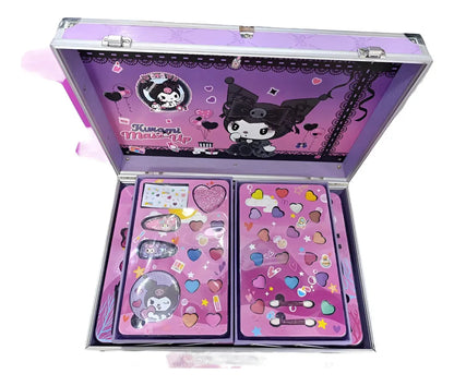 Kids Make-Up Trolley Set – Rolling Vanity Case with Complete Cosmetic Kit
