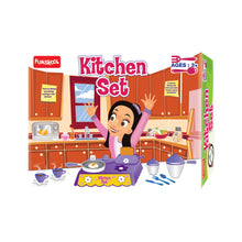 Giggles Funskool Complete Kithcen Playset, Realistic Pretend Cooking Toy for Kids, Encourages Learning & Development, Fun Activity for Babies, Gift Set for Girls, Age 3+ Years