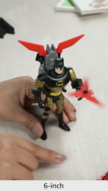 Funskool Knight Star Batman Action Figure Toy for Kid, 6 Inch, Classic DC Superhero With Articulation, Movie Inspired Collectible, Ideal Gift for Children, Toys for Kids, Ages 4+ Years