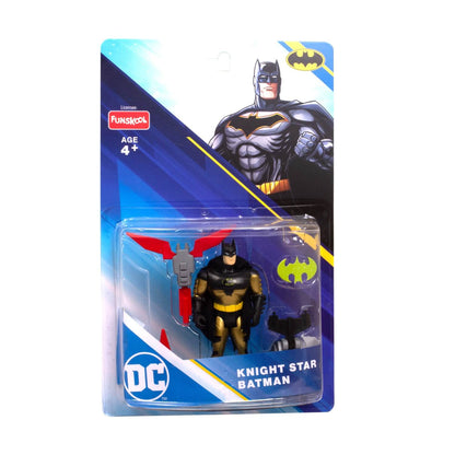 Funskool Knight Star Batman Action Figure Toy for Kid, 6 Inch, Classic DC Superhero With Articulation, Movie Inspired Collectible, Ideal Gift for Children, Toys for Kids, Ages 4+ Years