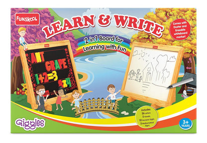 Funskool Giggles Learn and Write 2-in-1 Magnetic Writing Board