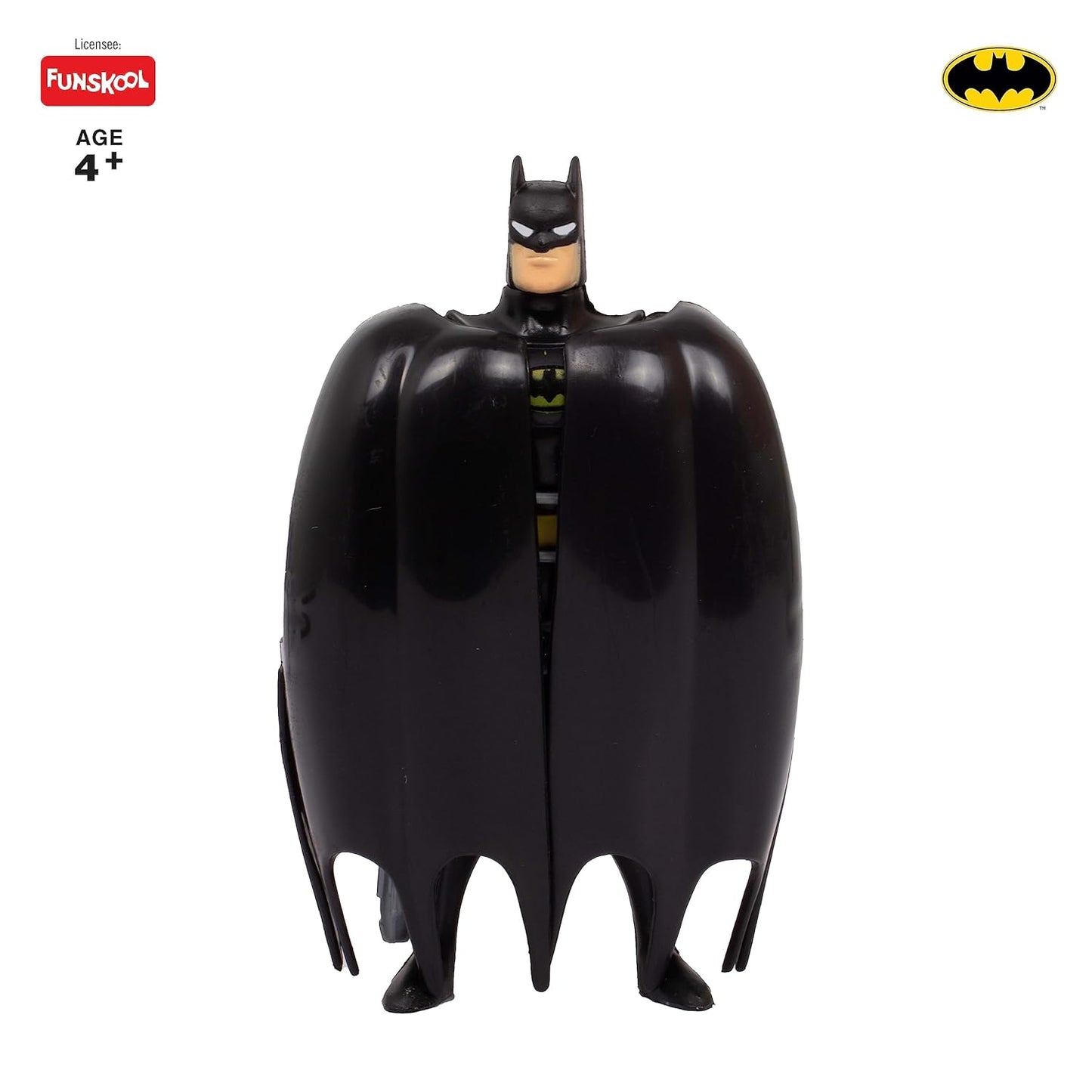 Funskool Lightning Strike Batman Action Figure Toy for Kid, 6 Inch, Classic DC Superhero with Articulation, Movie Inspired Collectible, Ideal Gift for Children, Toys for Kids, Ages 4+ Years