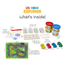 Fundough Funskool Lil Road Explorer, Play Set for Kid, 4 Colorful Tubs of 75g Each (300g Total), Learning, Fun & Engaging Activity, Multicolour, Gift Set for Kids, Age 3+ Years