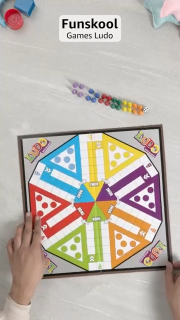 Funskool Games - Ludo 2018, The Classic startegy Game Board, Unique 6 Player Game, Kids and Family, 2-6 Players, 4 & Above