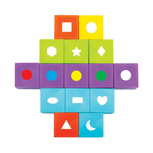 Funskool Giggles, Learning Blocks, Educational Blocks, Teaches Alphabet,Numbers,Shapes & Colours, 3 Years & Above, Preschool Toys, Multicolor
