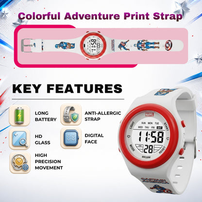 Spiky MB05 Captain America theme Digital Kids Watch