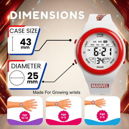Spiky MB05 Iron Man theme Digital Kids Watch