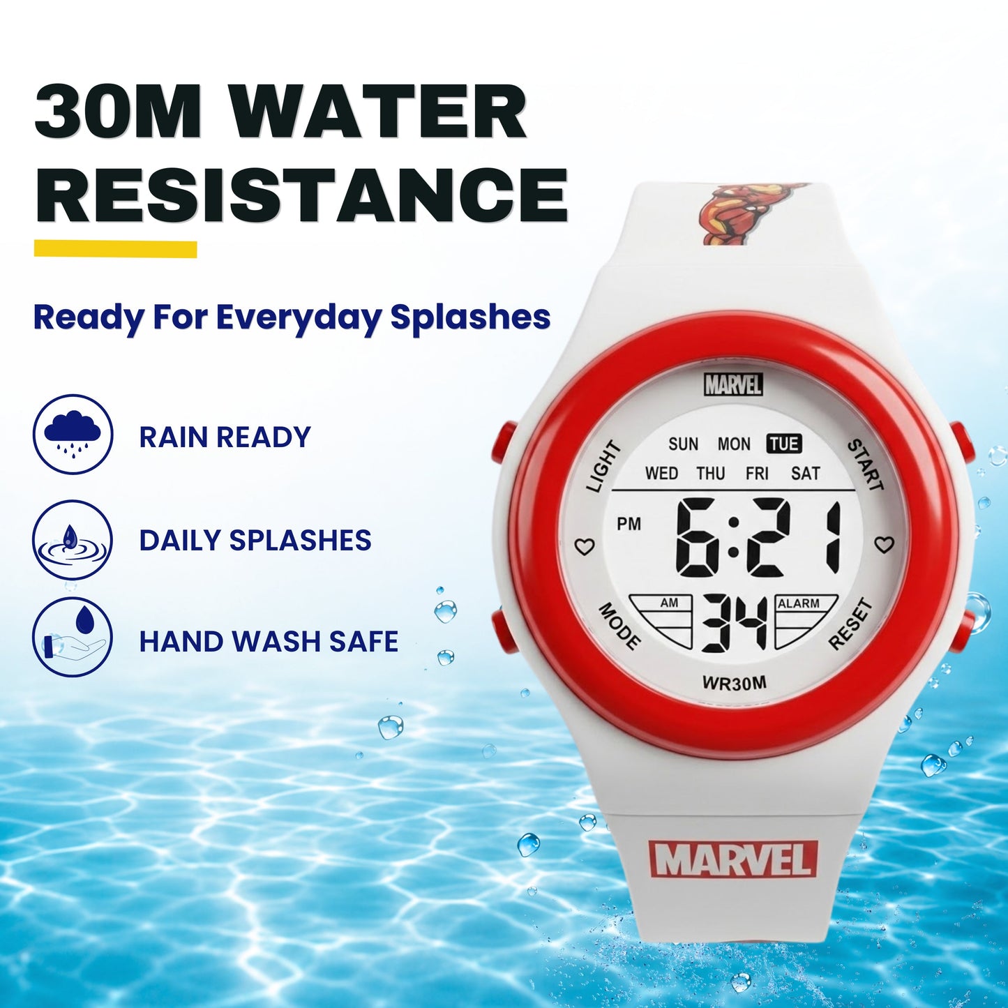 Spiky MB05 Iron Man theme Digital Kids Watch