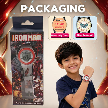 Spiky MB05 Iron Man theme Digital Kids Watch