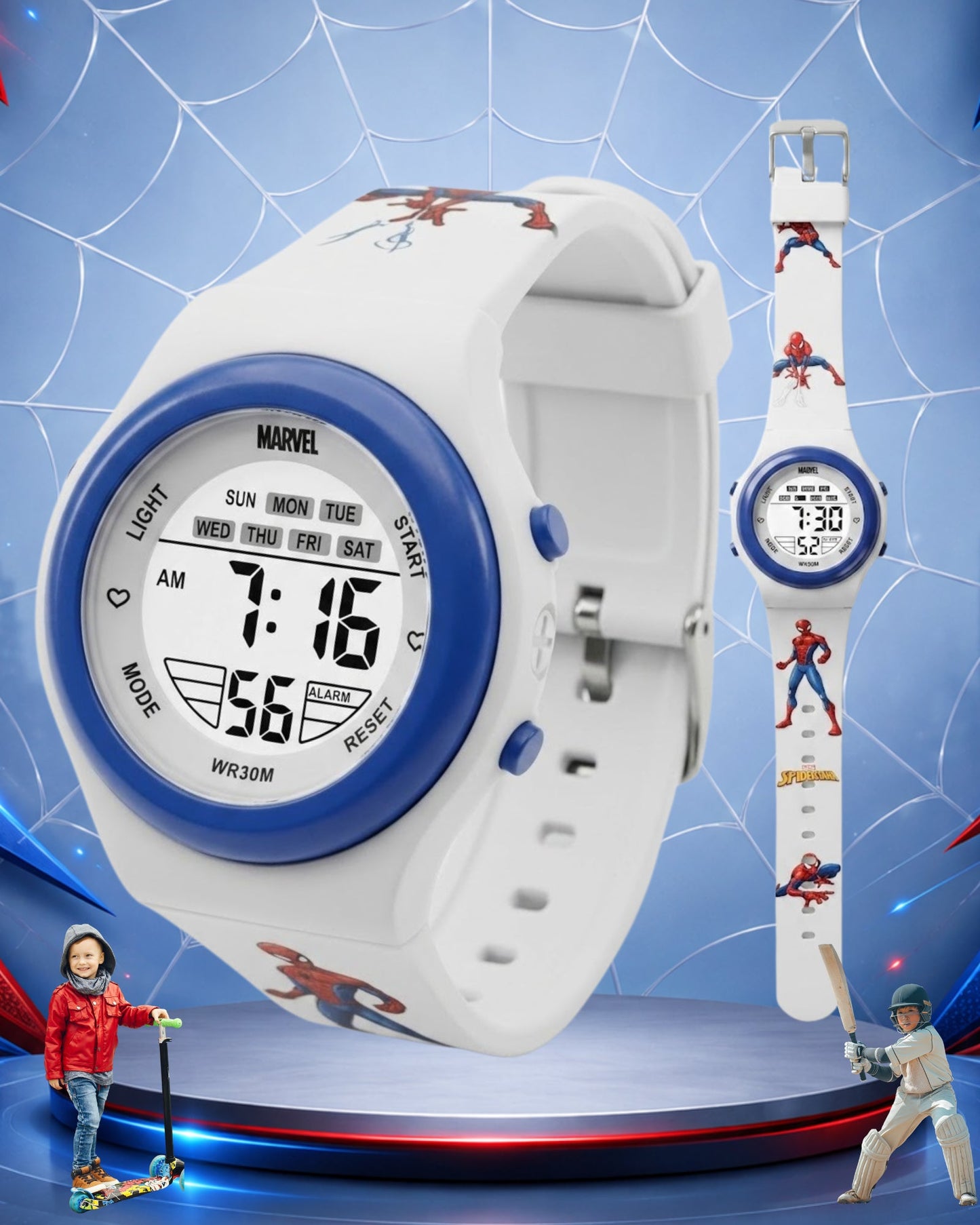 Spiky MB05 Spider Man theme Digital Kids Watch