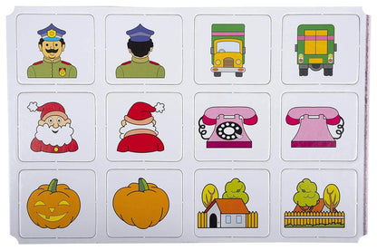 Funskool Games - Memory Front And Back, Educational matching picture game for children, kids & family, 1 - 4 players, 5 & above