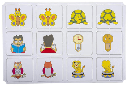 Funskool Games - Memory Front And Back, Educational matching picture game for children, kids & family, 1 - 4 players, 5 & above
