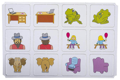 Funskool Games - Memory Front And Back, Educational matching picture game for children, kids & family, 1 - 4 players, 5 & above