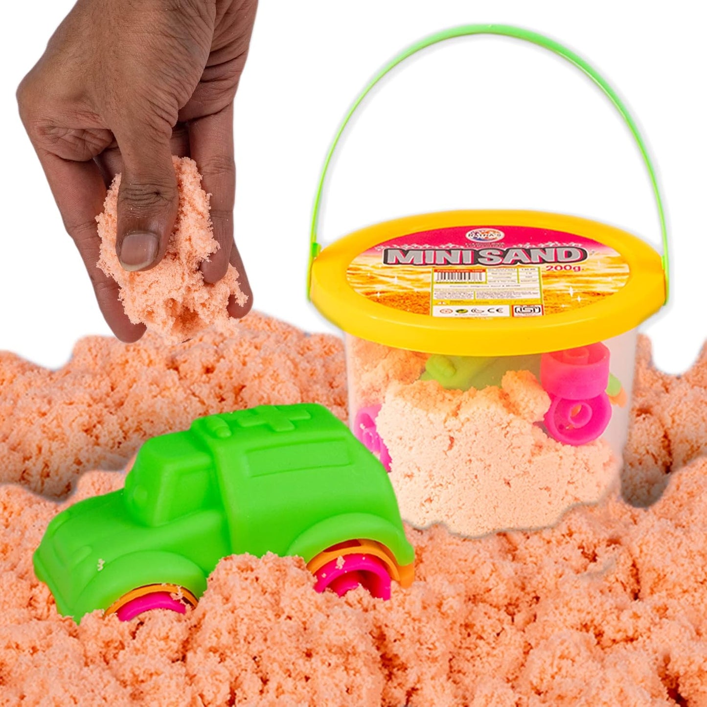 Mini Sand 200gm Kinetic Play Sand with Moulds