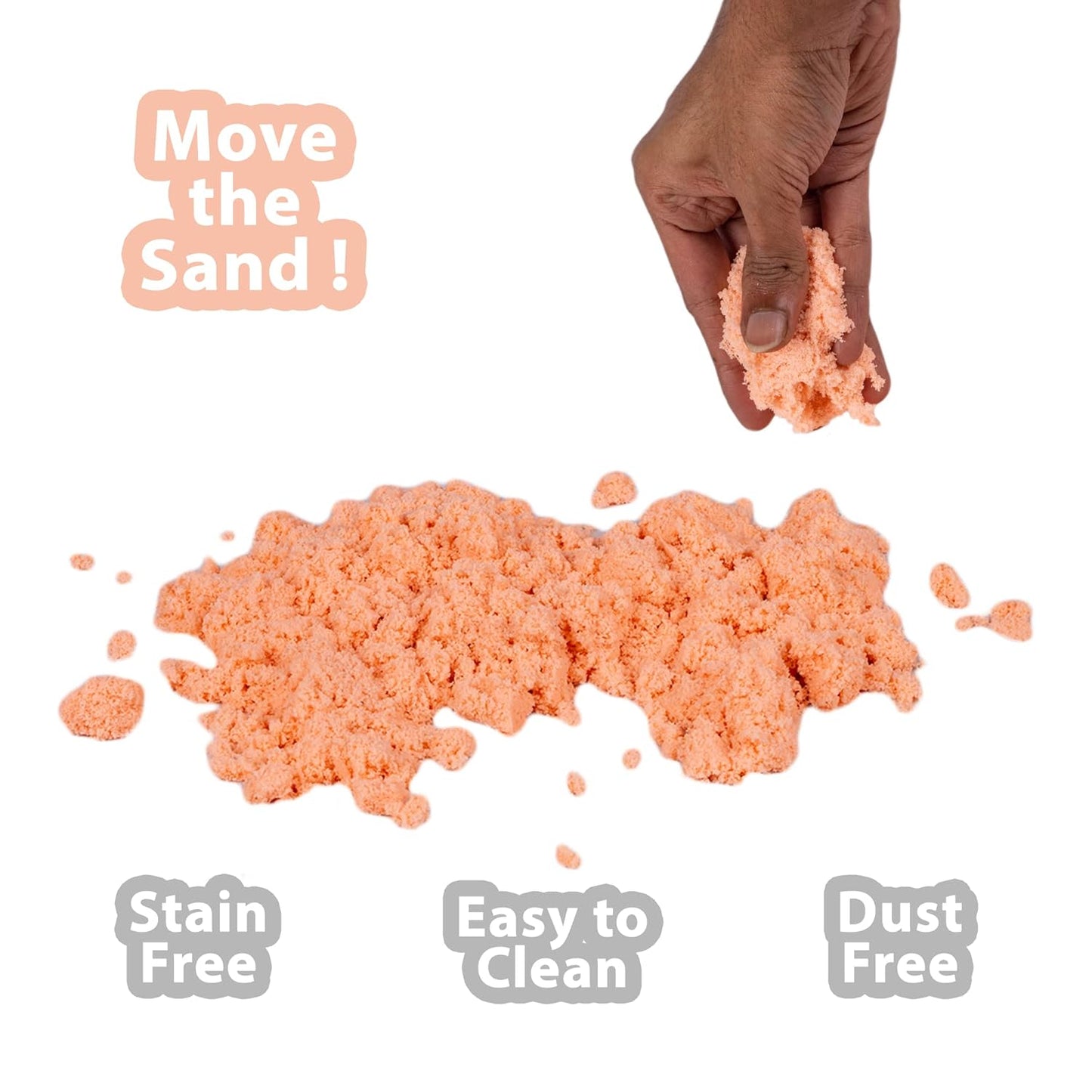 Mini Sand 200gm Kinetic Play Sand with Moulds