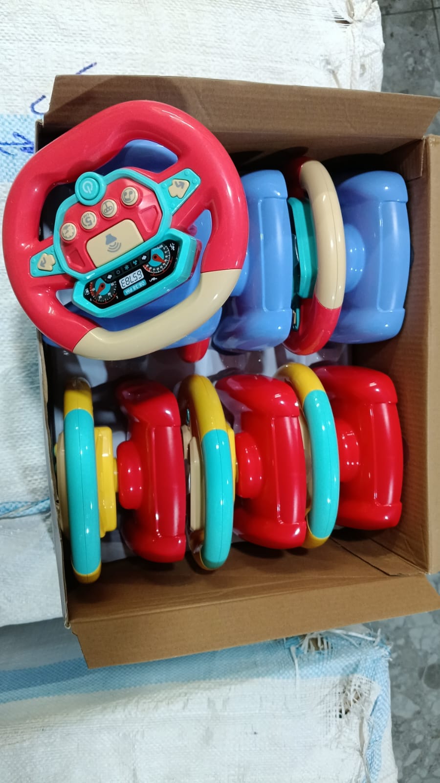 Interactive Educational Musical Steering Wheel Toy – Fun Simulated Driving with Lights, Sounds, and Learning Features for Toddlers & Kids_Red