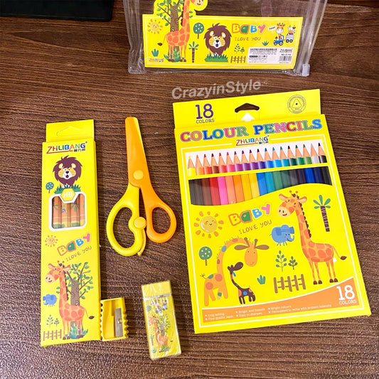 Colouring And Craft Gift Set (Set of 6 Items)