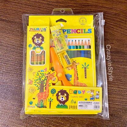 Colouring And Craft Gift Set (Set of 6 Items)