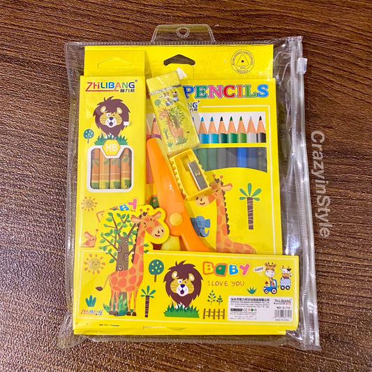 Colouring And Craft Gift Set (Set of 6 Items)