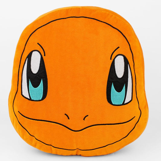 Mirada Orange Pokemon Charmander Face Soft Toy - Officially Licensed - Soft & Comfortable Plush Pillow - Ideal Gift for Kids, Boys & Girls - 35cm