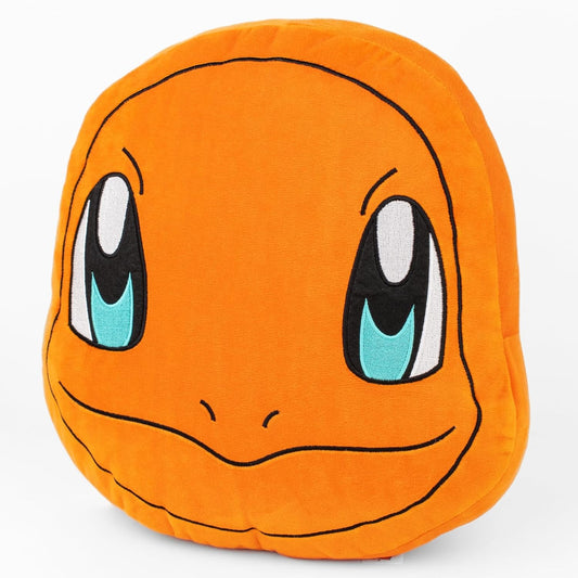 Mirada Orange Pokemon Charmander Face Soft Toy - Officially Licensed - Soft & Comfortable Plush Pillow - Ideal Gift for Kids, Boys & Girls - 35cm