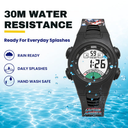 Spiky MV07 Captain America theme Digital Kids Watch