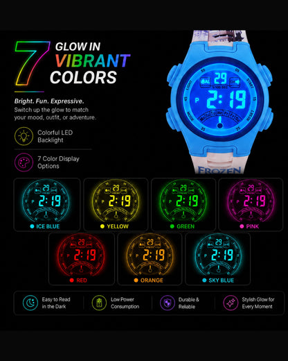 Spiky MV07 Frozen theme Digital Kids Watch