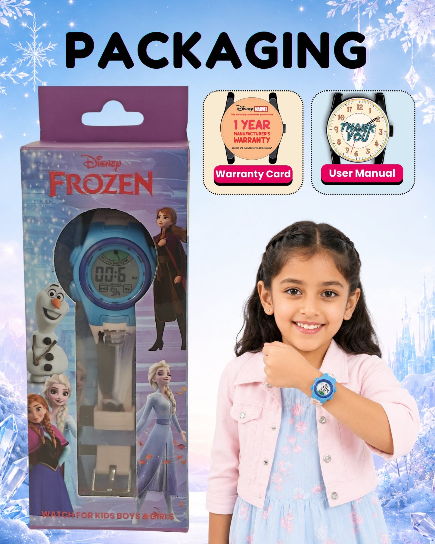 Spiky MV07 Frozen theme Digital Kids Watch