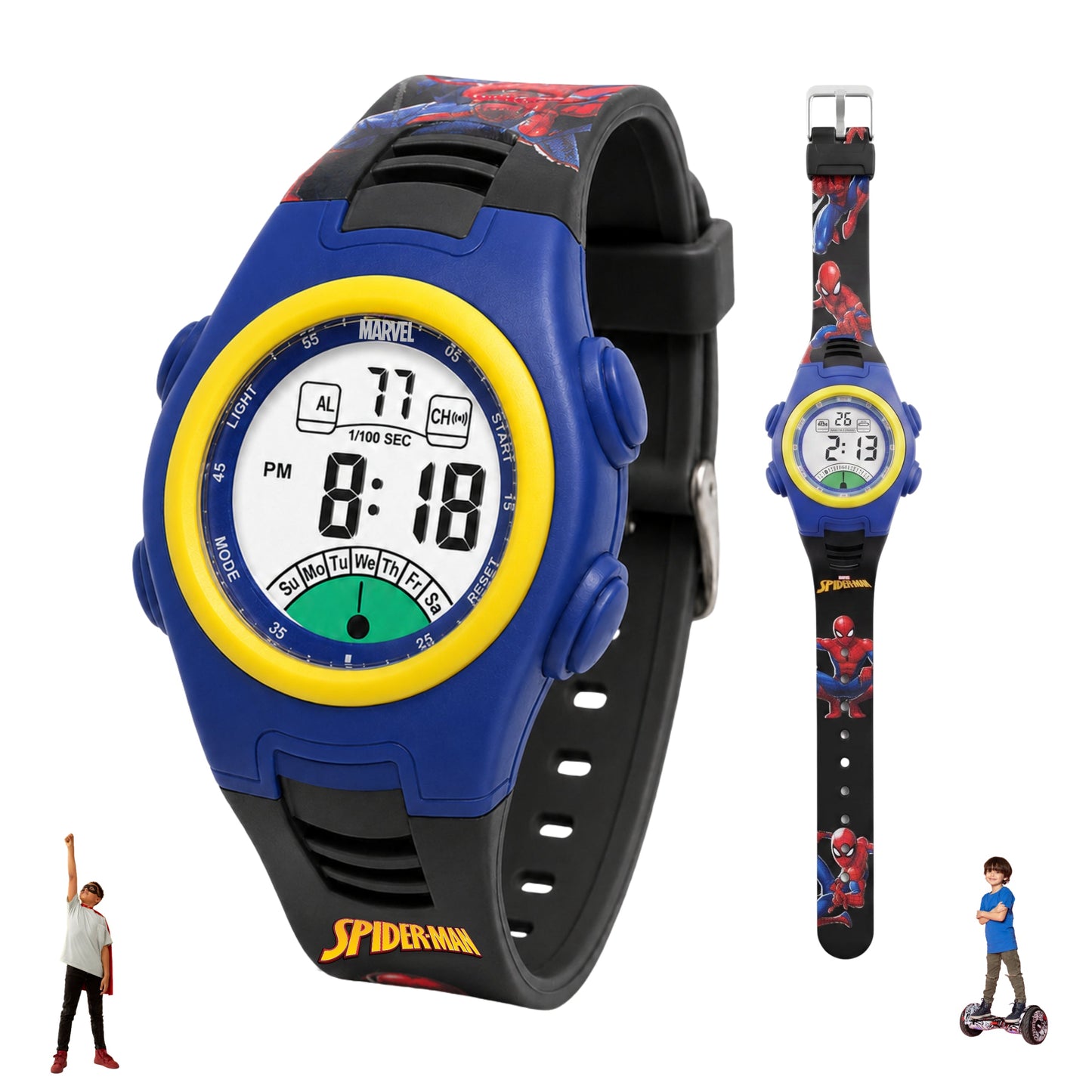 Spiky MV07 Spider Man theme Digital Kids Watch