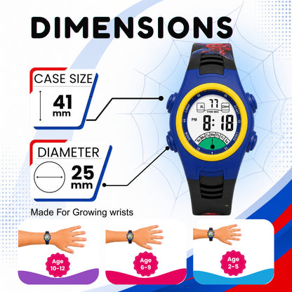 Spiky MV07 Spider Man theme Digital Kids Watch