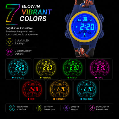 Spiky MV07 Spider Man theme Digital Kids Watch