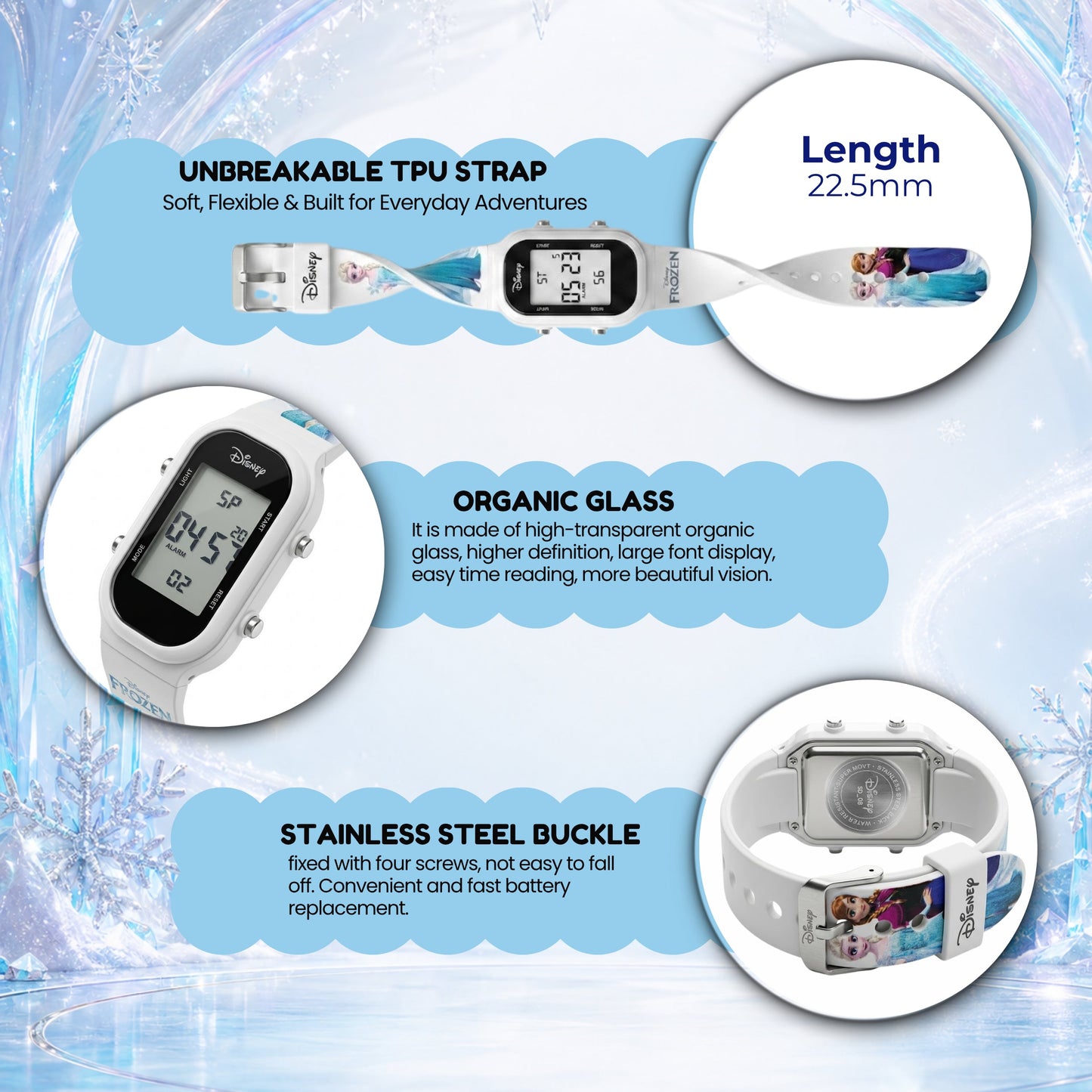 Spiky MV08 Frozen theme Digital Kids Watch