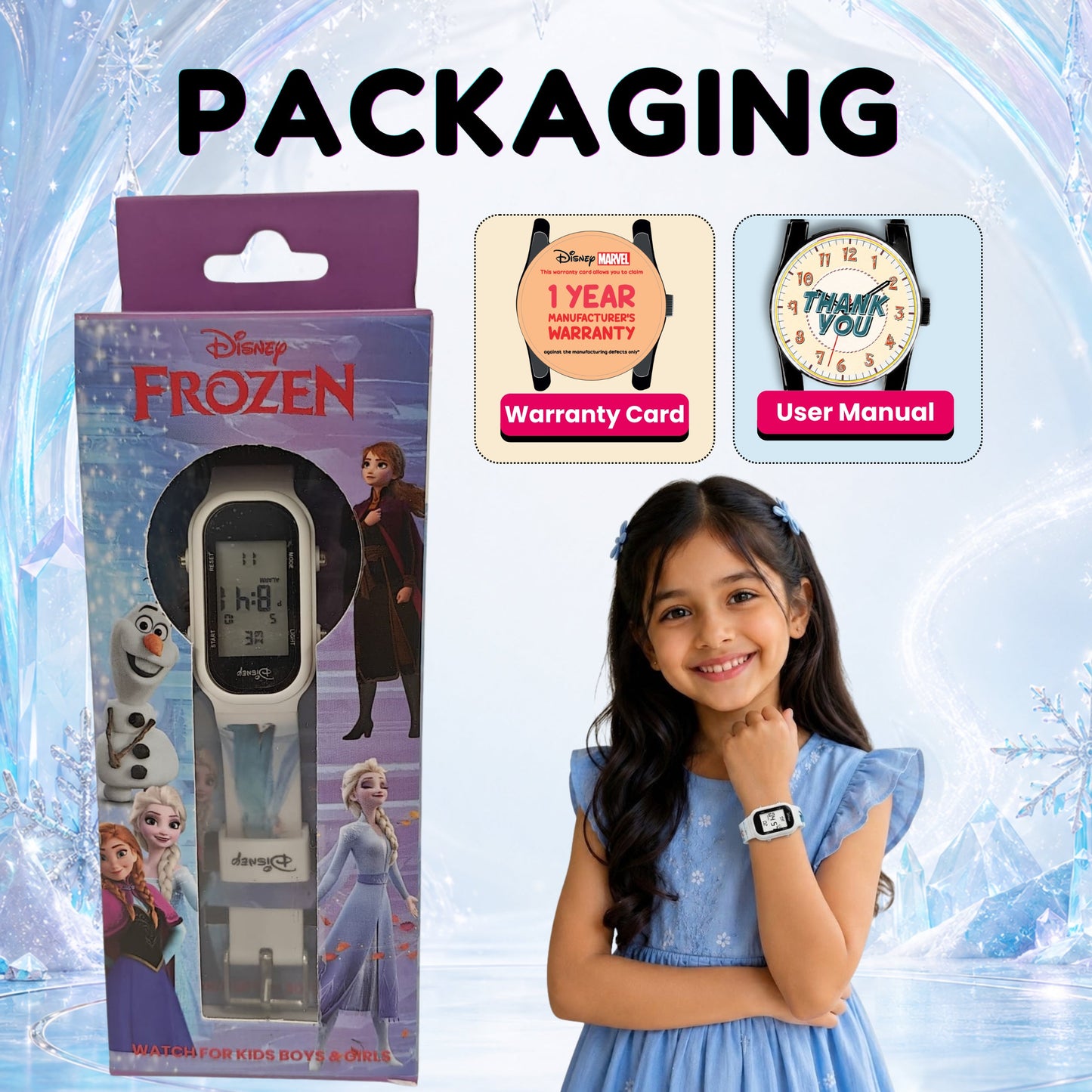 Spiky MV08 Frozen theme Digital Kids Watch