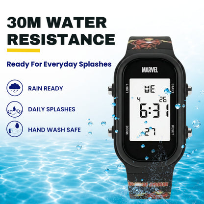 Spiky MV08 Ironman theme Digital Kids Watch