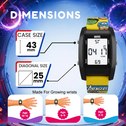 Spiky MV09 Avengers Digital Watch for Kids